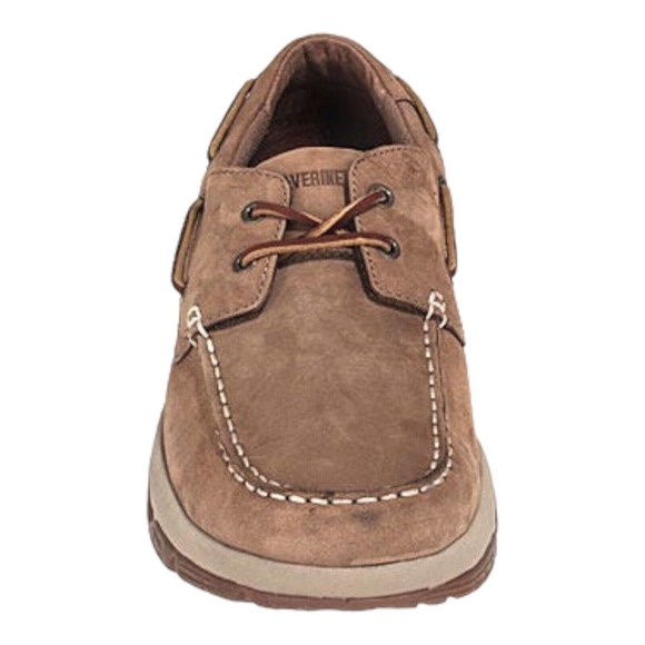 Wolverine Shoes Men's Size 11.5M Brown 20034 Bowline Boat Vibram Outsoles - Picture 2 of 6